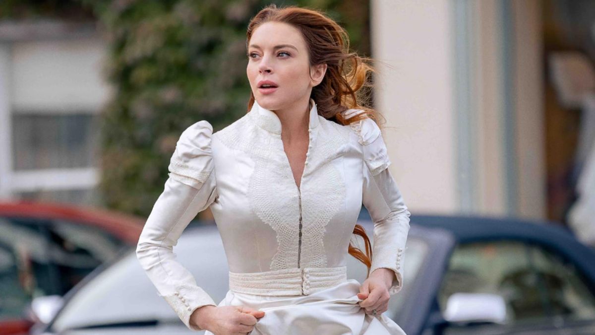 Lindsay Lohan at 39 Dazzles in a Must-Try Glam Vogue Arabia Look