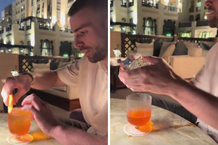 A Man Was Speechless After Seeing What His Dubai Bar Cocktail Looked Like
