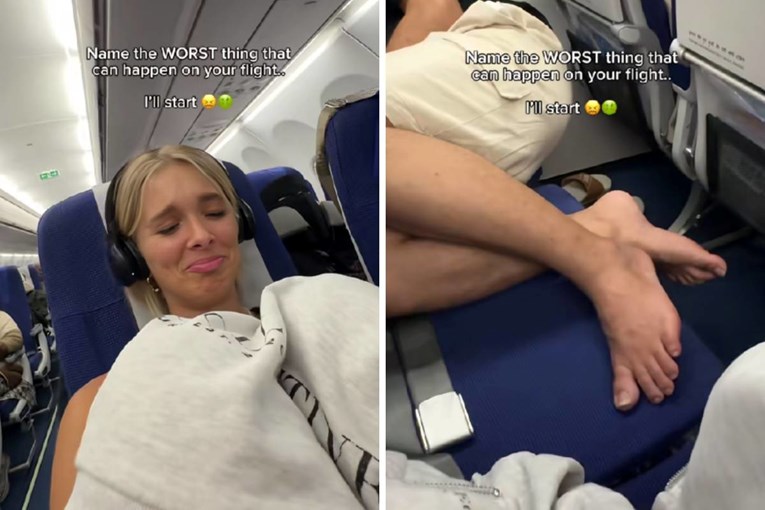 Woman Films Man Resting Bare Feet on Flight “Is This Even Allowed”