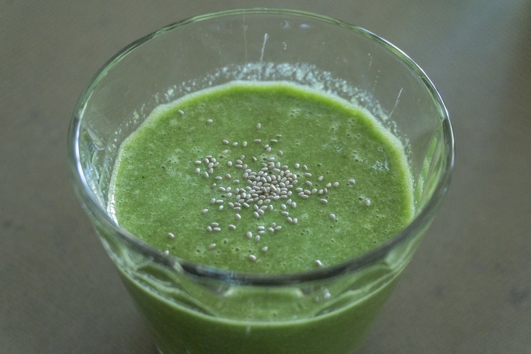 Spirulina Powder In A Smoothie With Fruits And Vegetables
