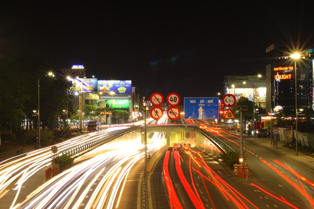 Billboard Advertising In A Busy Urban Area Near A Highway