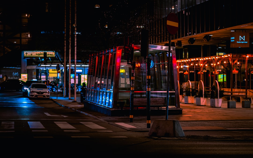 Stockholm Cityscape At Night With Subway Art And Safe Public Transport
