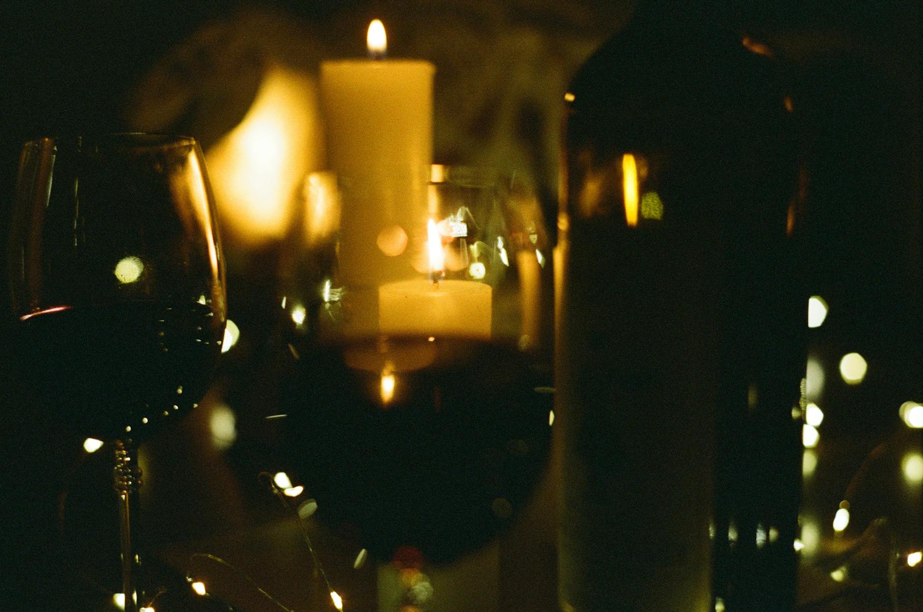Fairy Lights In Wine Bottles