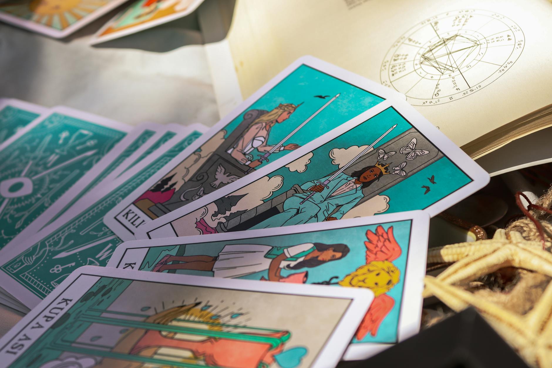 Justice Tarot Card Scales Sword Balance Zodiac Sign