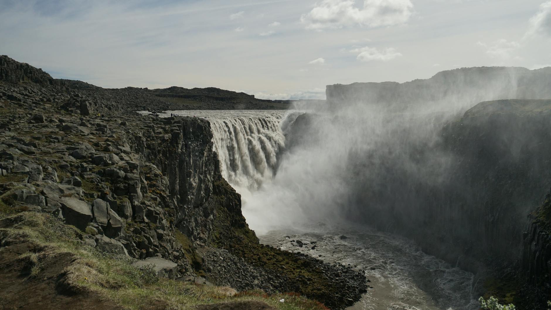 Dettifoss Waterfall Iceland Volcanic Canyon Hike