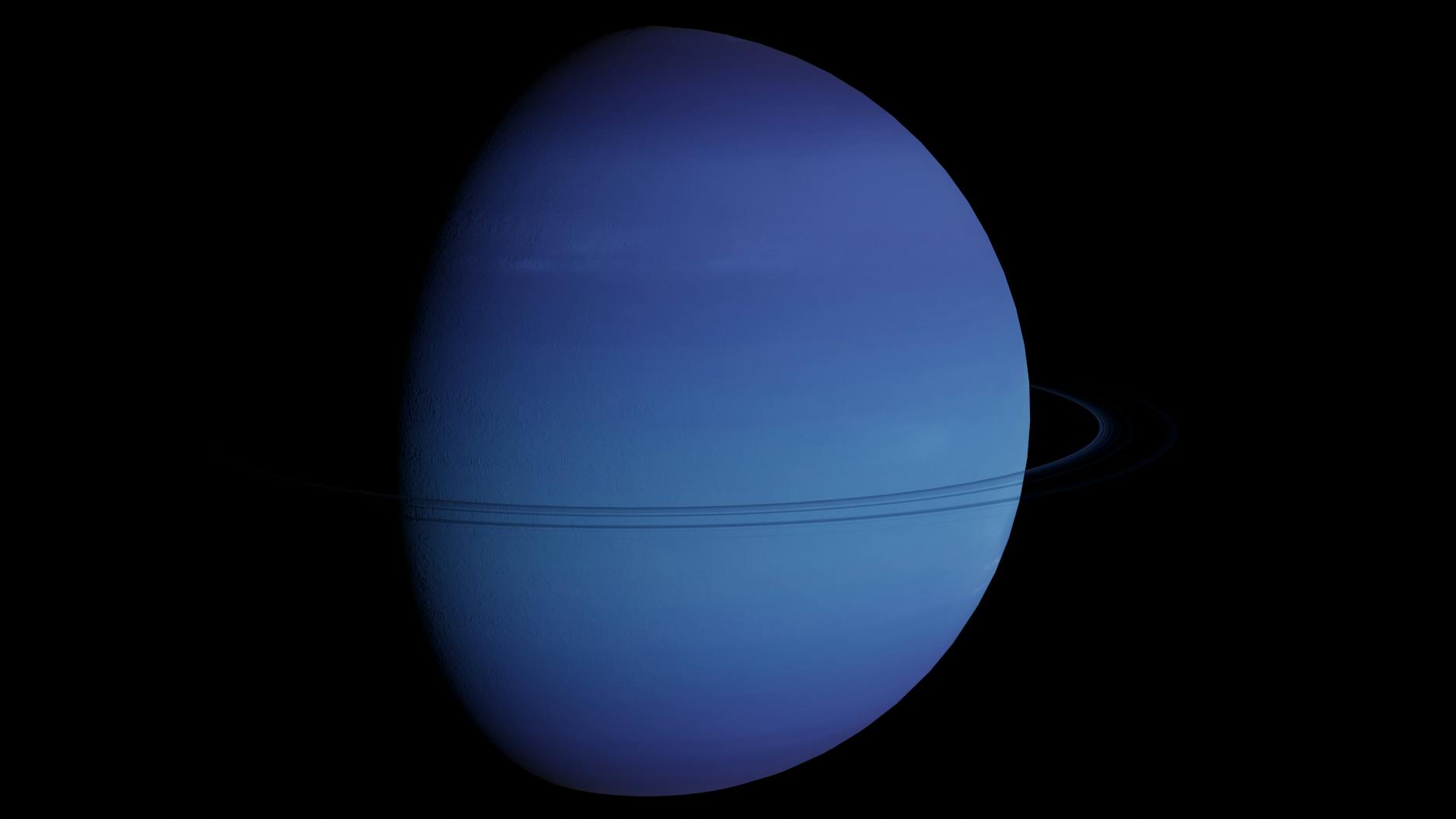 Neptune Planet In A Dreamy, Mystical Landscape