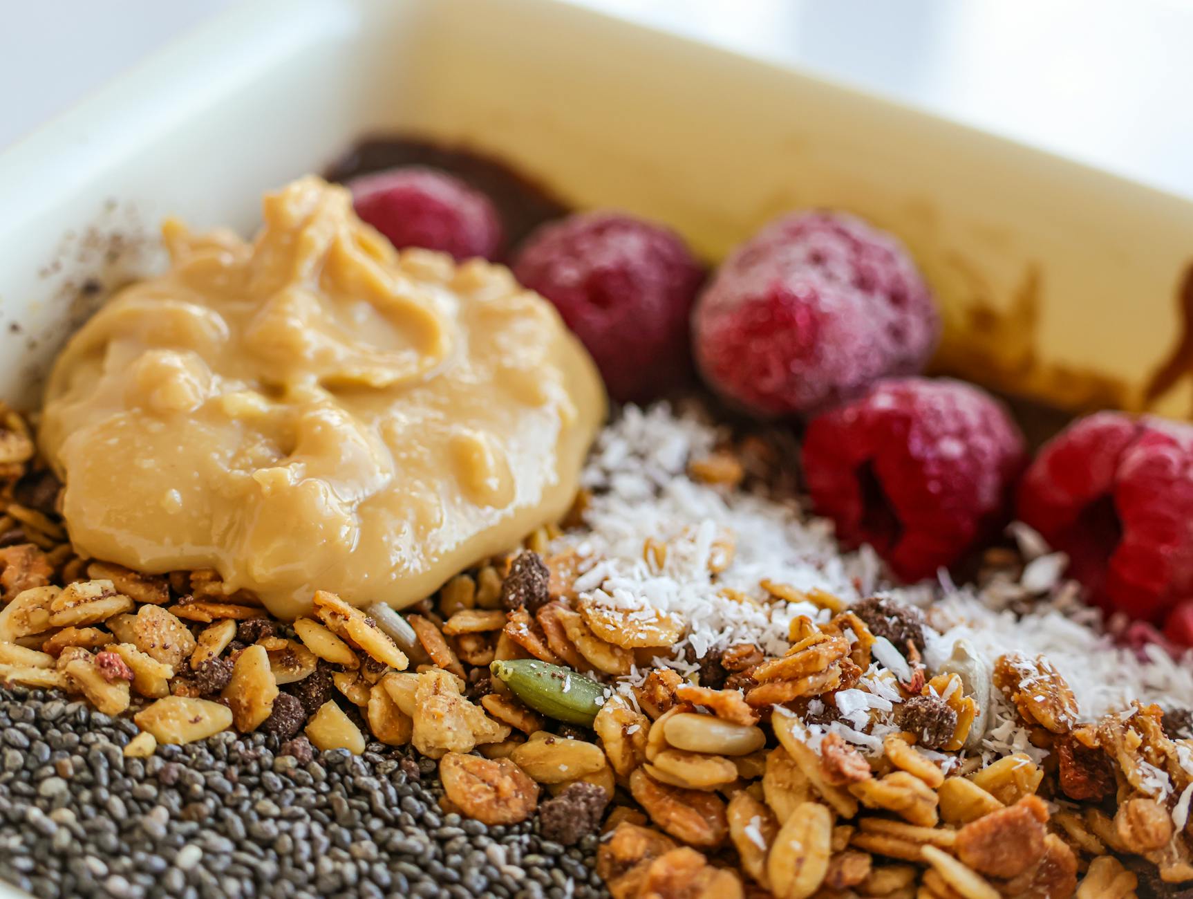 Nut Butter Drizzle On Smoothie Bowl