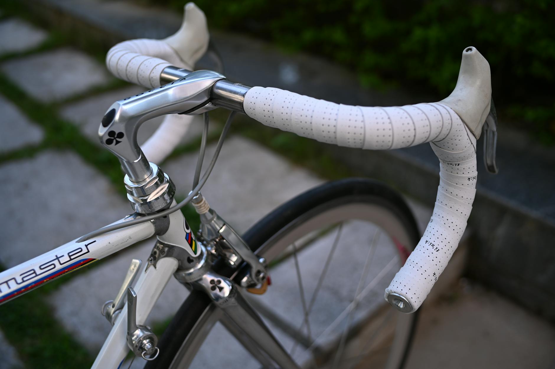 Cork Handlebar Tape On A Bicycle Handlebar