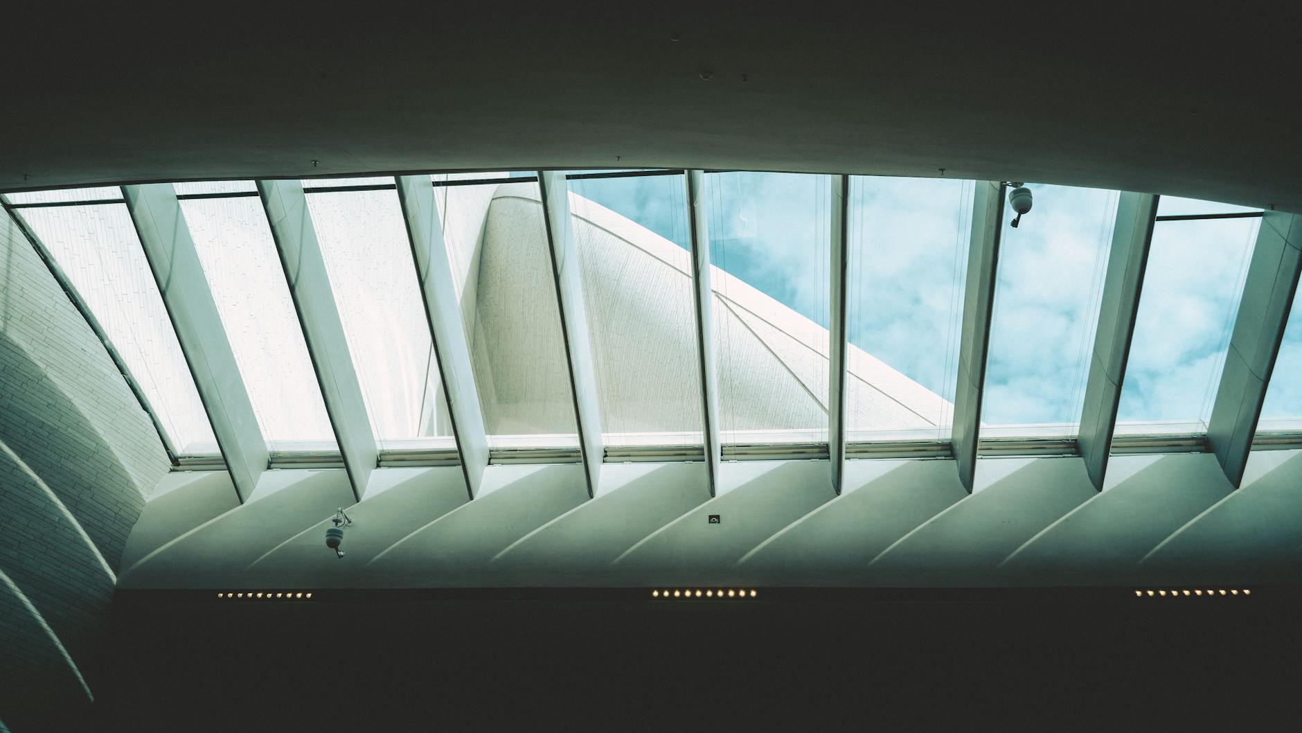 Skylights In Modern Interior Spaces With Natural Light Flooding In