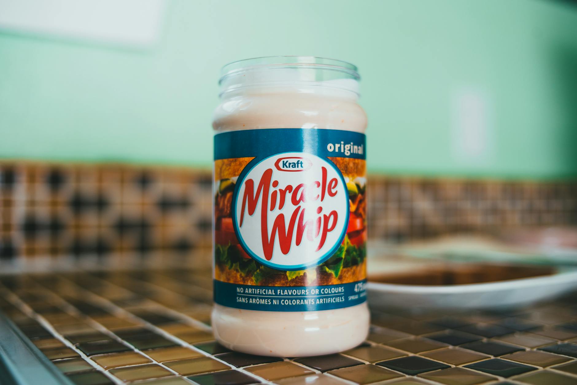 Miracle Whip Condiment On A Sandwich