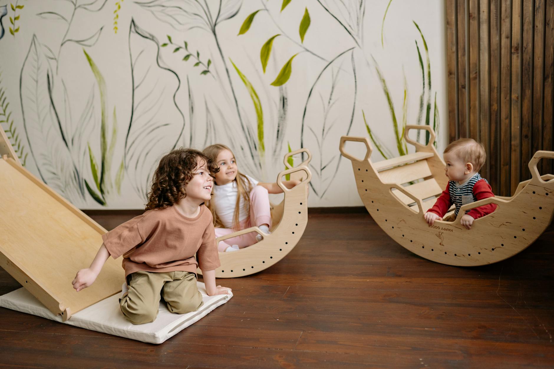 Children Exploring In A Safe Environment