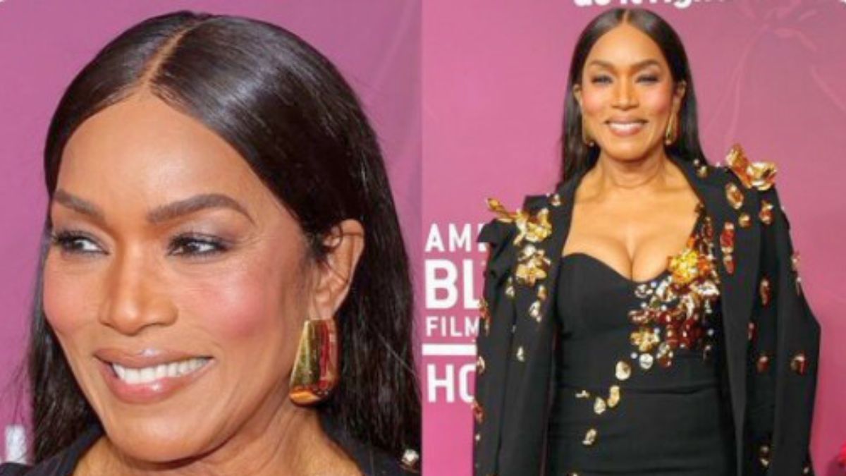 Angela Bassett’s Black-And-Gold Embellished Gown With A Matching Blazer Is Pure Red-Carpet Perfection