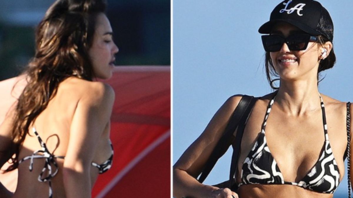 Jessica Alba at 44 Makes the Classic Bikini a Miami Beach Must Have