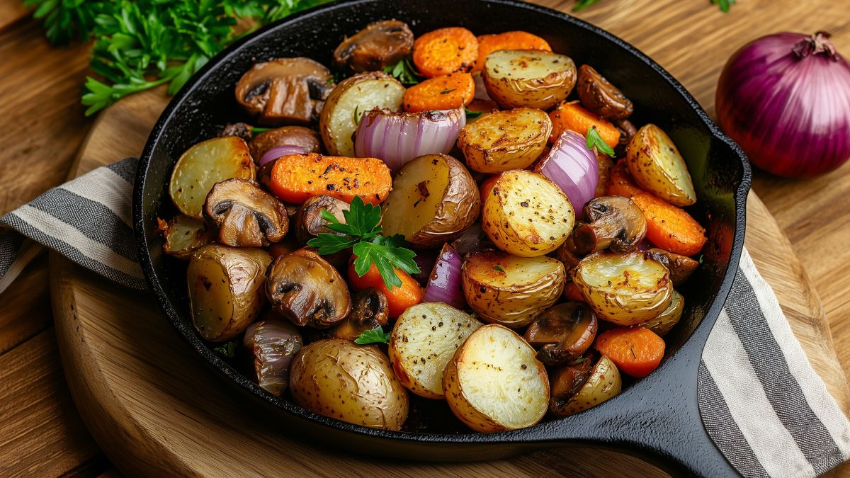 Adding a Small Amount of Olive Oil to Roasted Vegetables Makes Them Healthier and More Delicious
