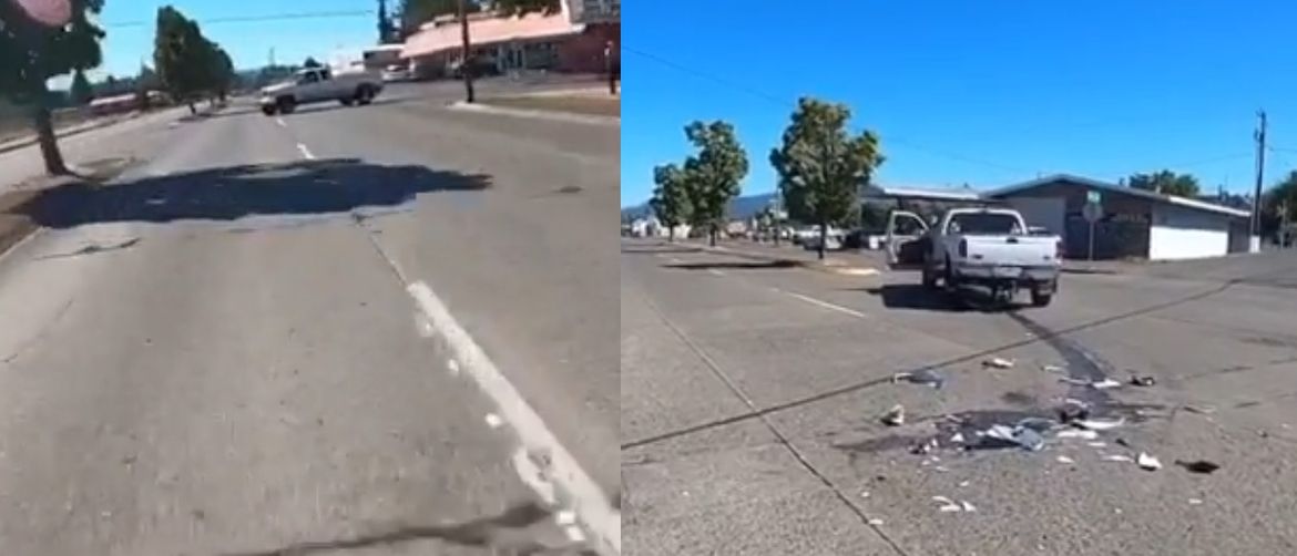 Motorcyclist Narrowly Escapes Deadly Crash in Gripping Helmet Cam Video