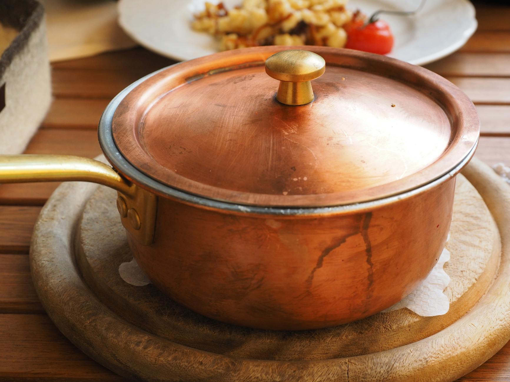 Copper Pots Hand Washing Cookware