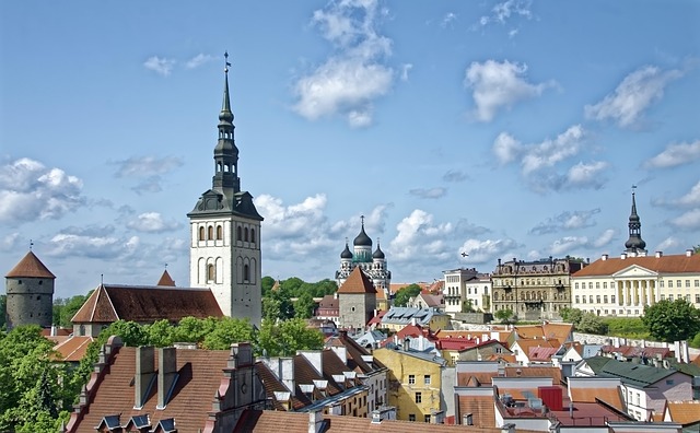 Tallinn Estonia Hanseatic Town Center Medieval Architecture