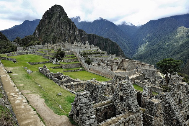 Machu Picchu Ancient Incan Citadel Andes Mountains Peru