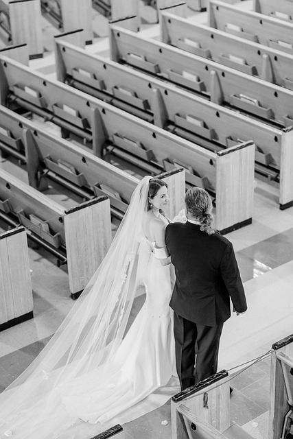 Bride Walking Down Aisle Solo With Parents