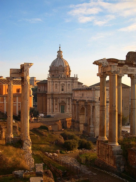 Roman Forum Ruins Historical Site