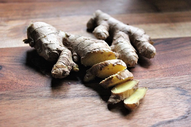 Fresh Ginger Root In Tea And Stir-fry Dishes