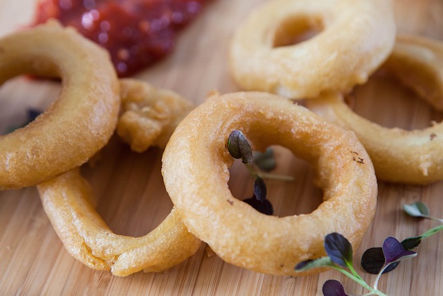 Onion Rings Deep Fried Unhealthy Snacks