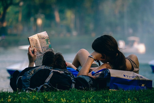 Couple Exploring Nature Park