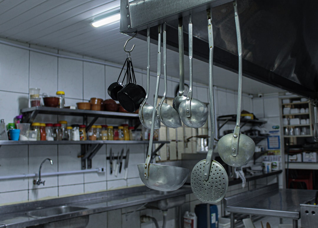 Ceiling Pot Rack Kitchen Organization