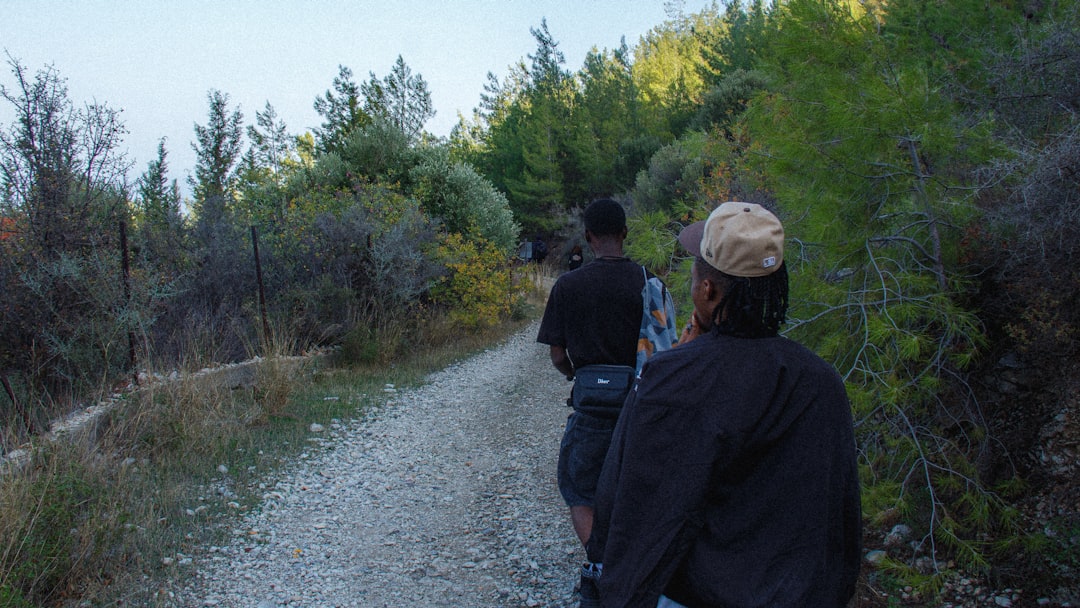 Black Boys Hiking In Nature
