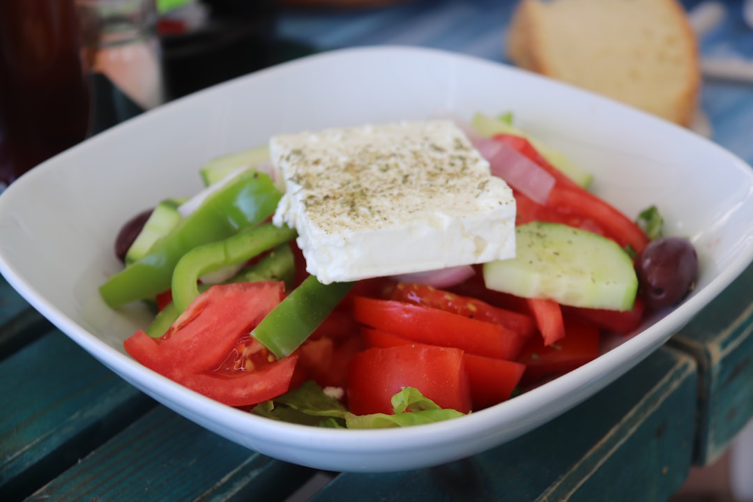 Greek Salad With Feta Cheese Olives Vegetables