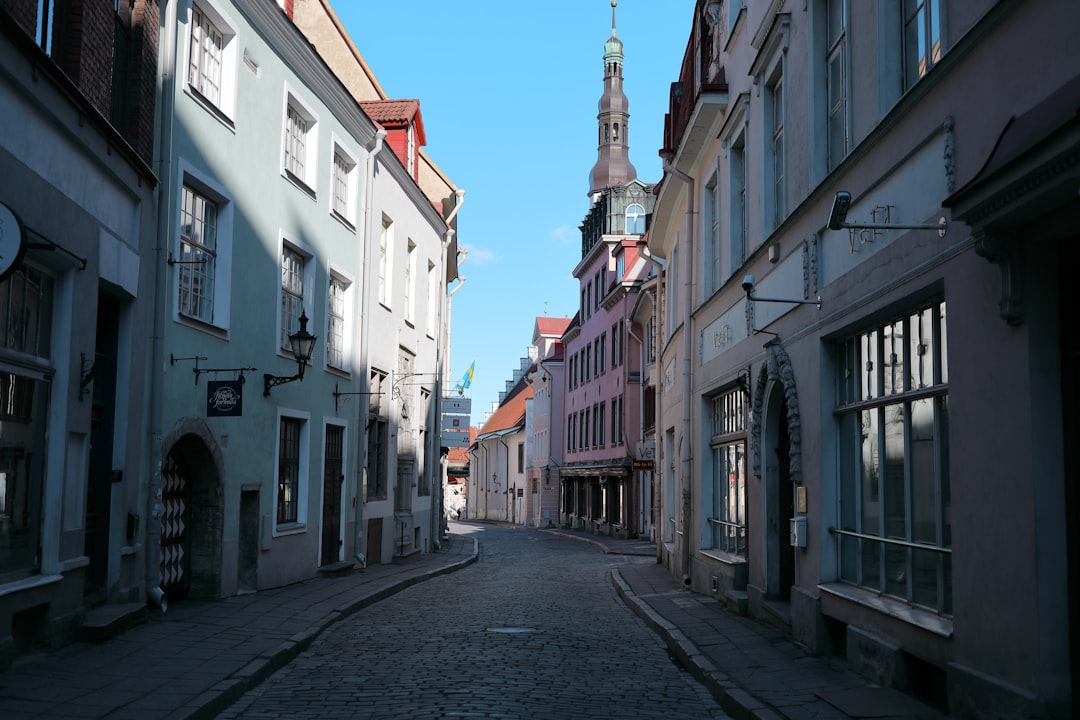 Tallinn Estonia Medieval Old Town Cobblestone Streets Watchtowers Modern Design Districts