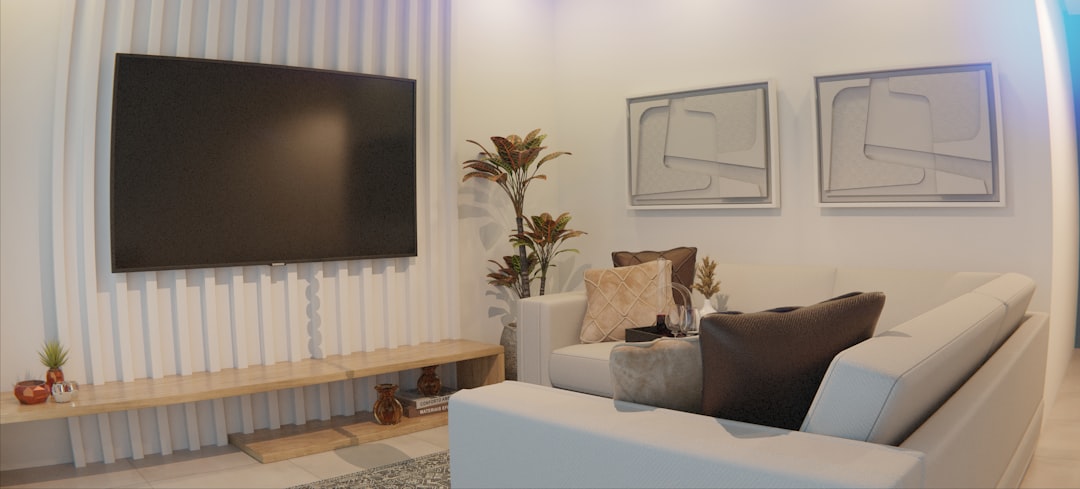 Small Apartment Living Room Wall Mounted Television