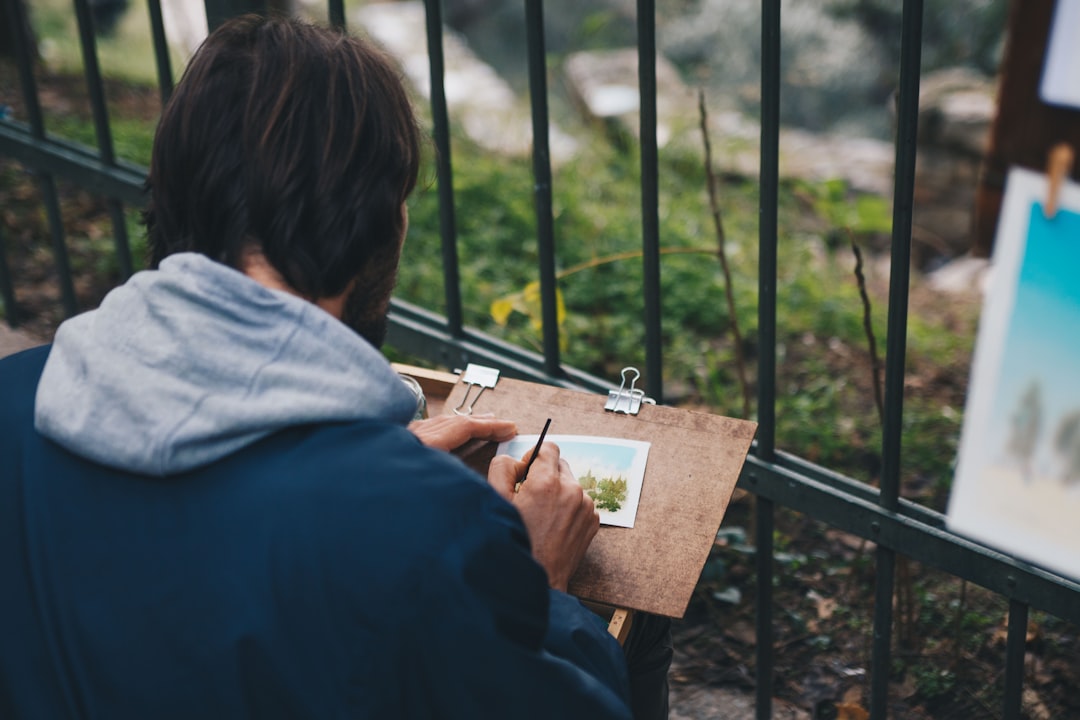 Person Engaging In Hobbies For Mental Health