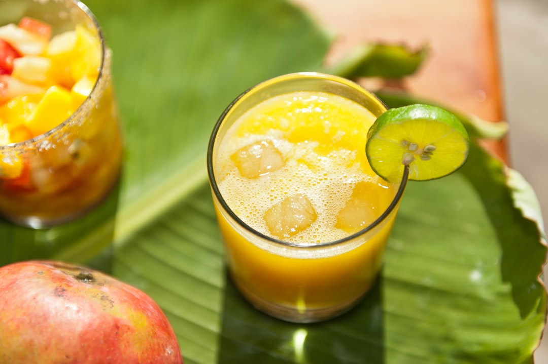 Pineapple Ginger Smoothie With Coconut Water And Mango