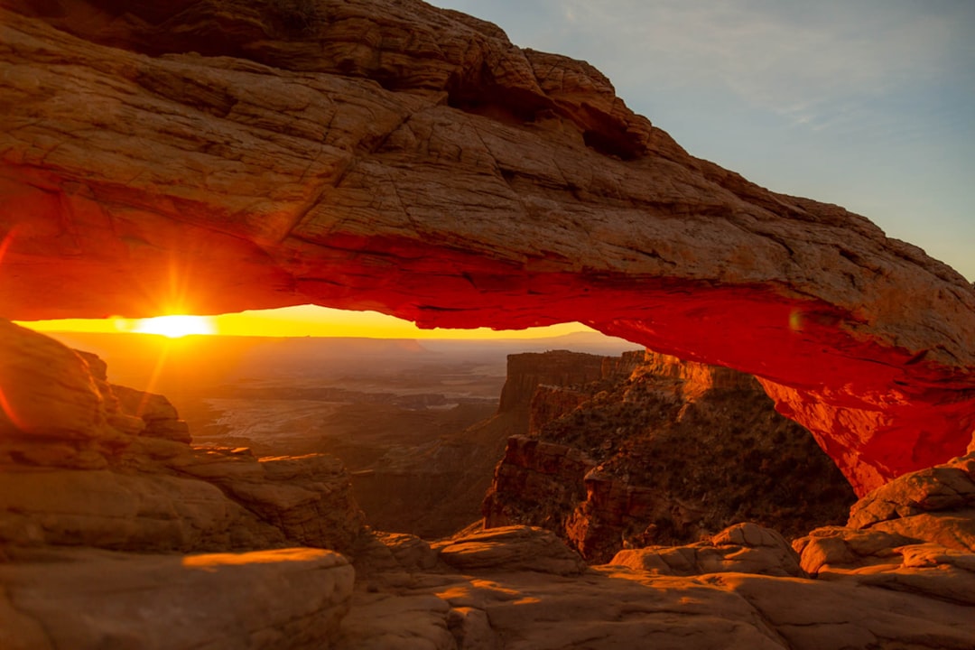 Canyonlands National Park Hiking Trails Sunset Sunrise Sandstone Spires