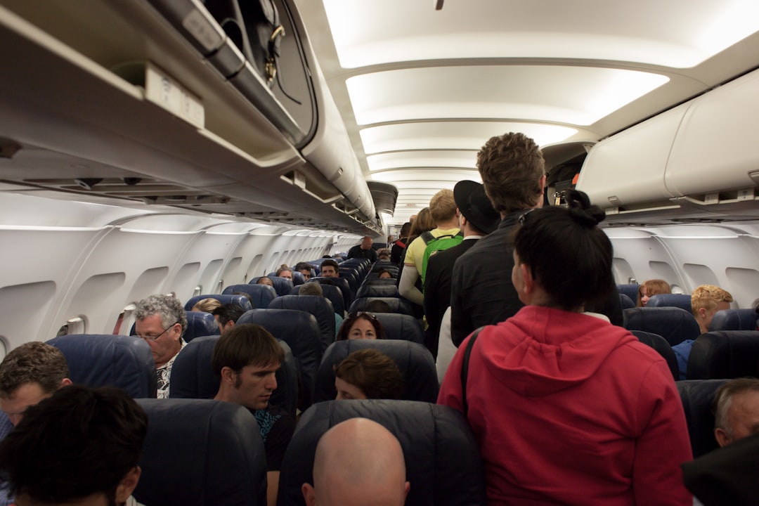 Airplane Seat Next To Boarding Door Chaos