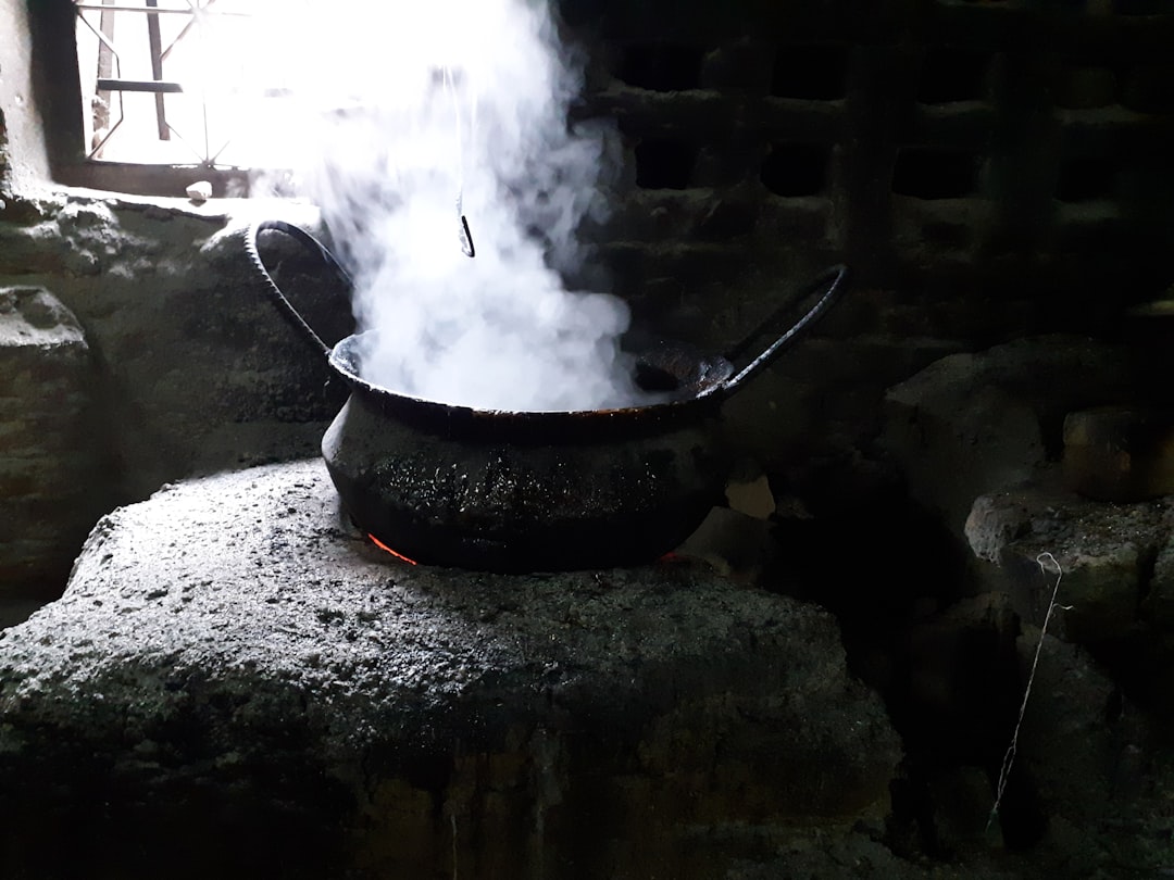 Cast Iron Skillet Boiling Water