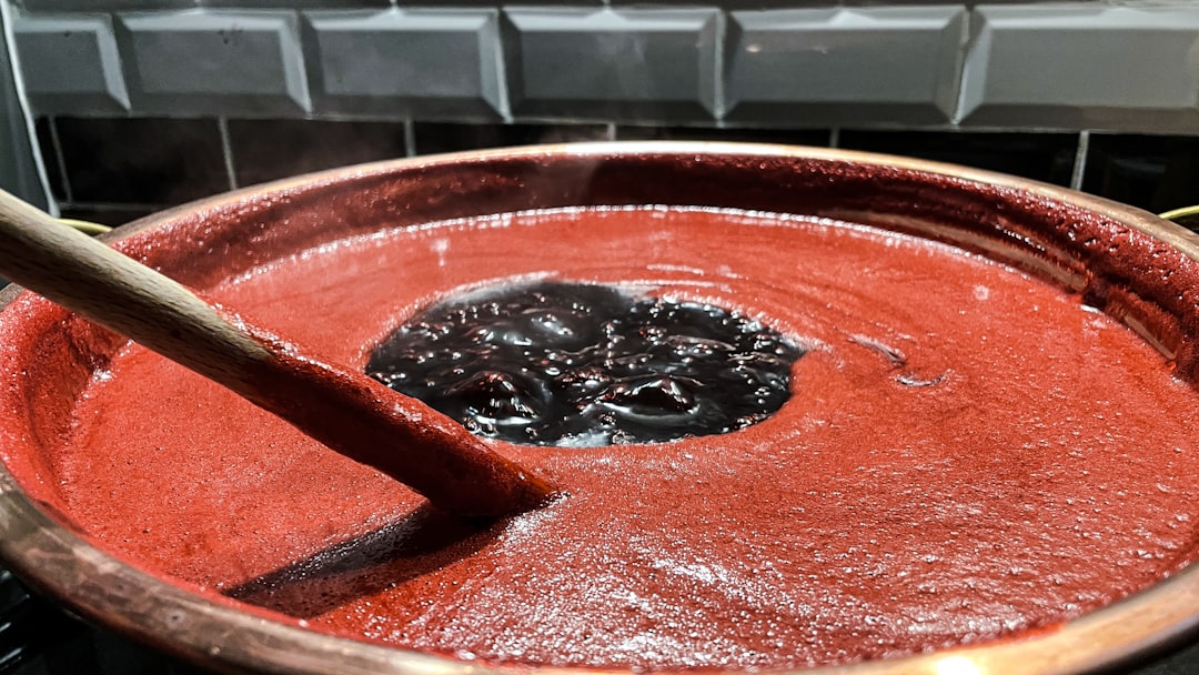 Cranberry Sauce Cooking In Non-reactive Saucepan