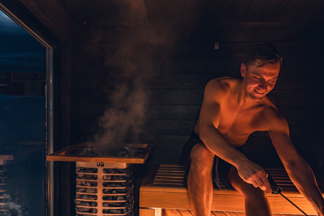 Shaving In The Sauna