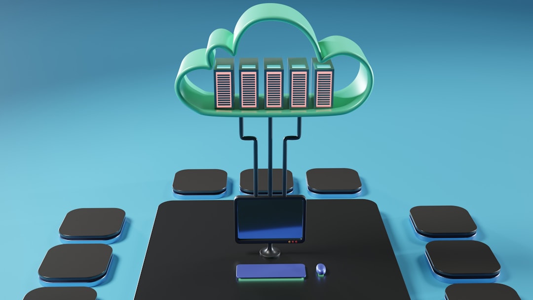 Computer With Cloud Storage Icon