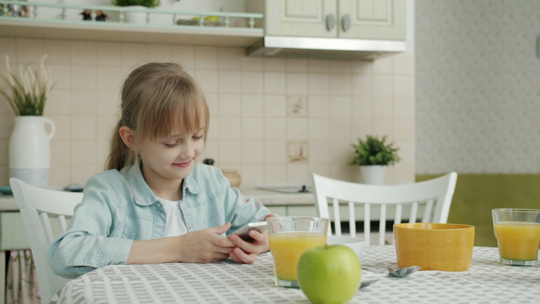 Child Using Phone