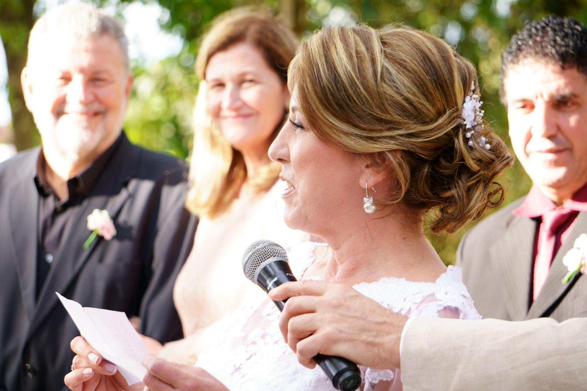 Guests Talking During Wedding Speeches