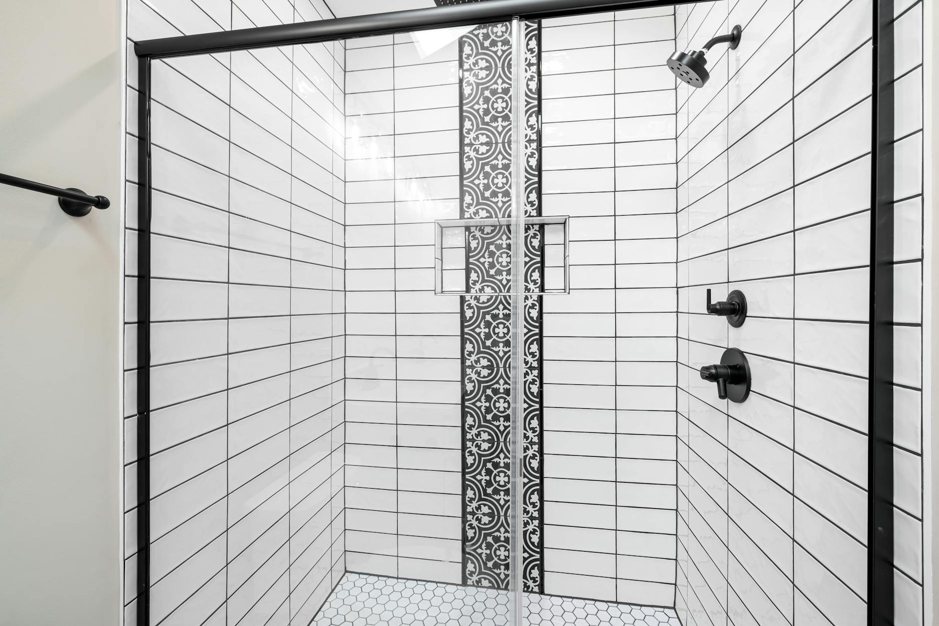 Subway Tile Dark Grout Bathroom Renovation