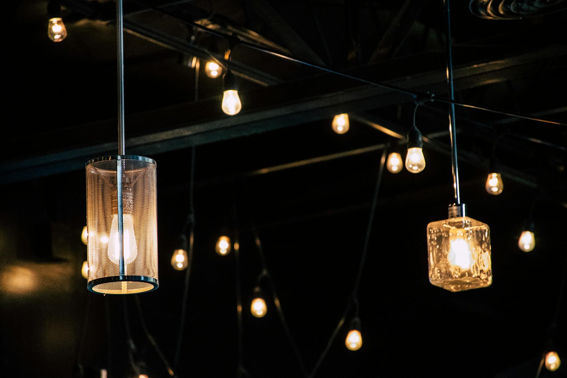 Wire Basket Pendant Light DIY Industrial Decor