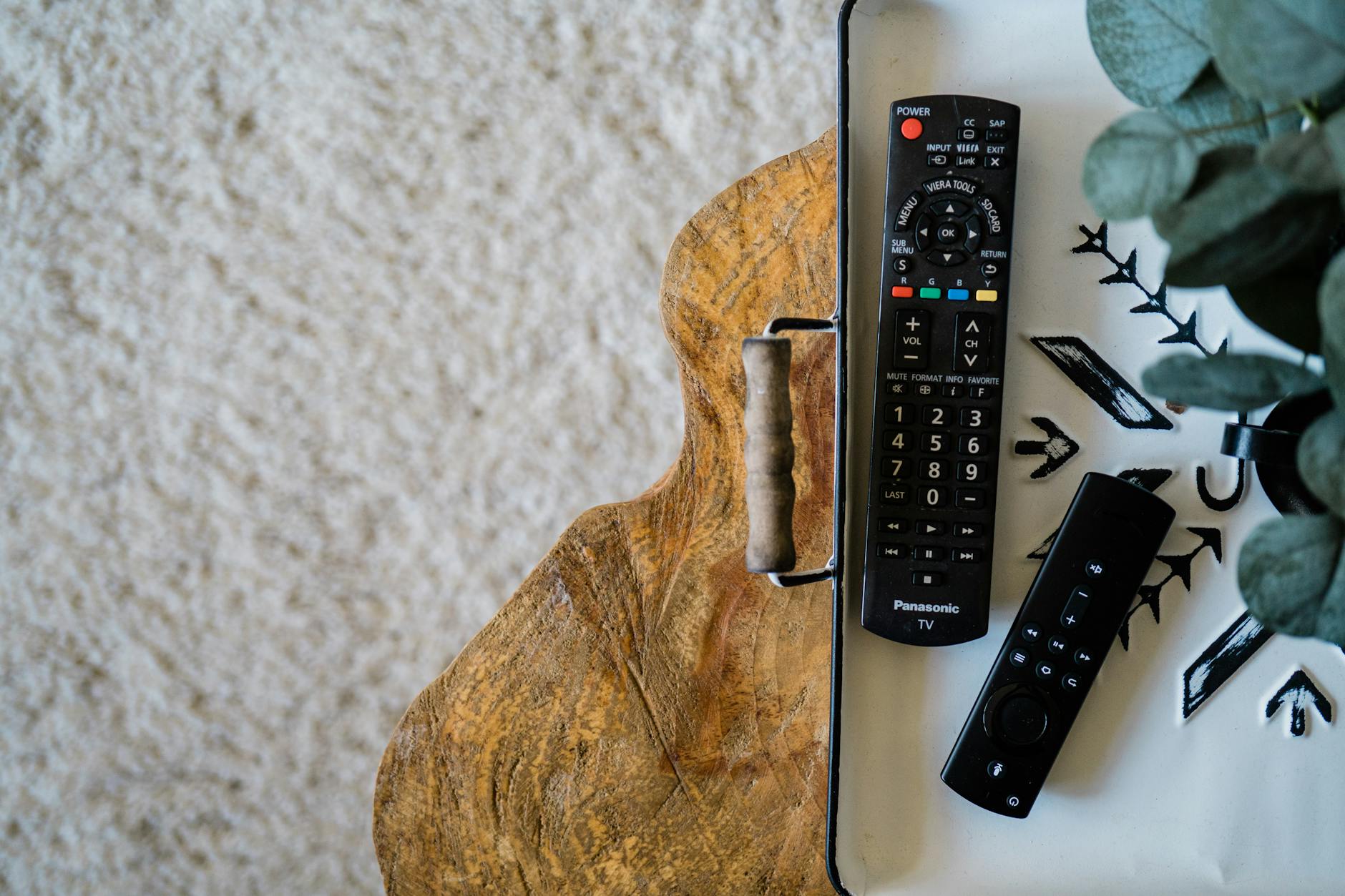 Dirty Remote Control On Coffee Table