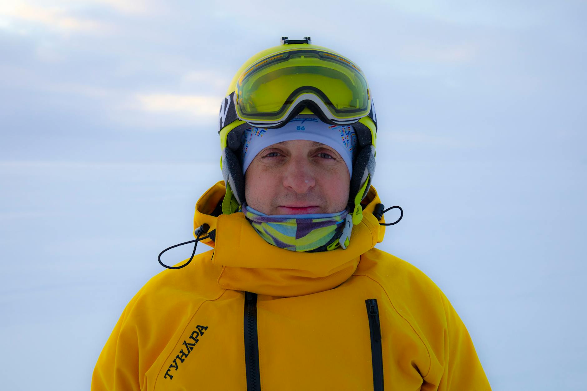 Snowy Landscape With Goggles