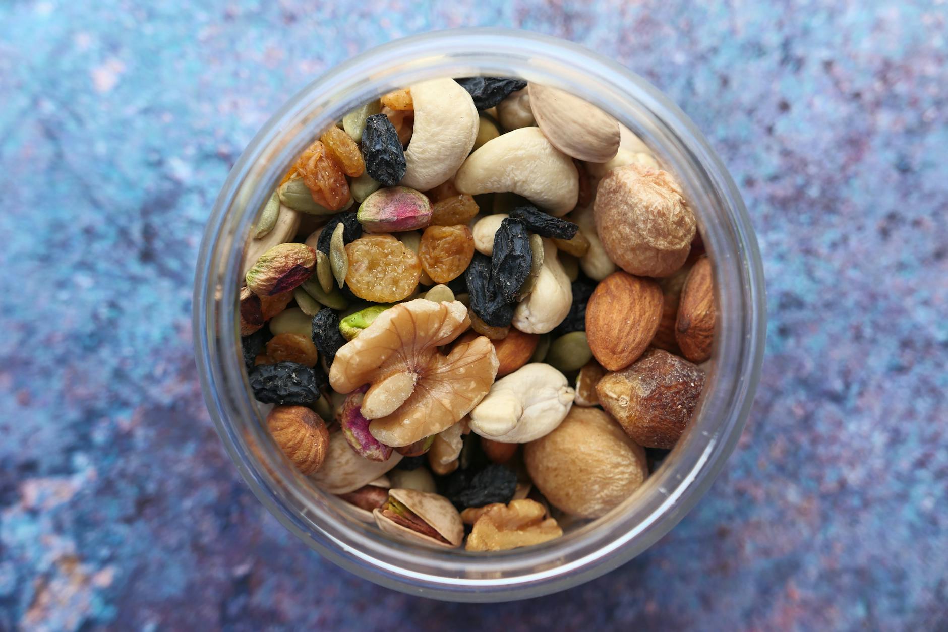 Healthy Trail Mix Ingredients Nuts Seeds
