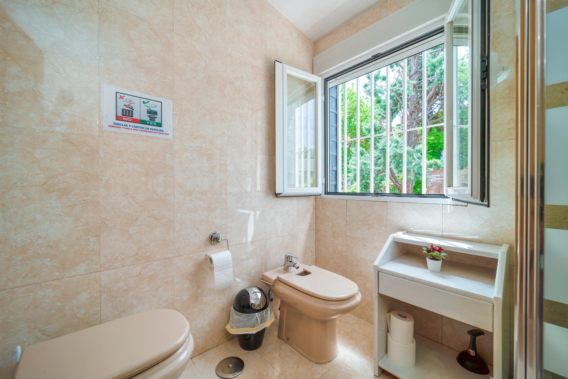 Open Windows Bathroom