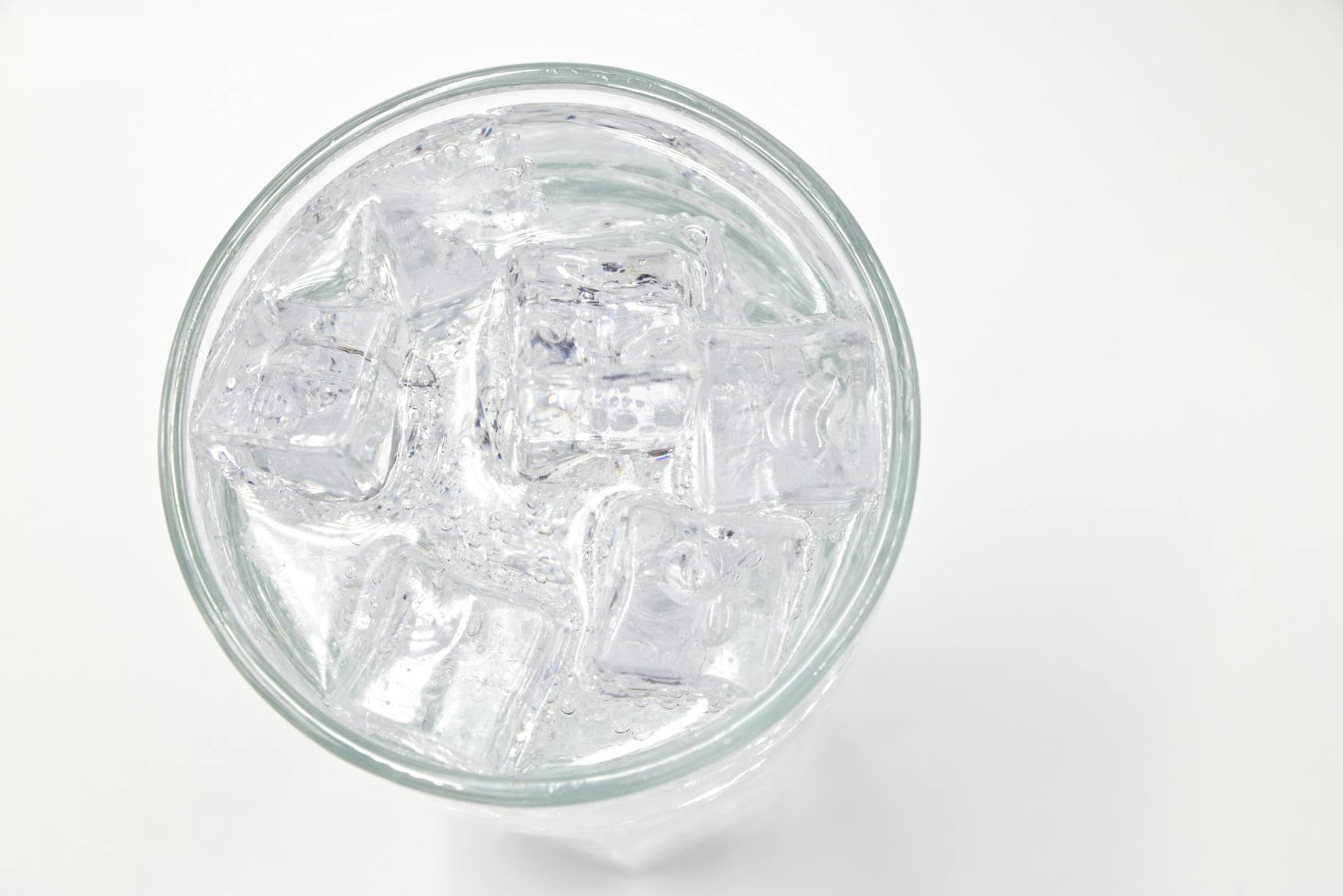 Person Drinking Ice Water