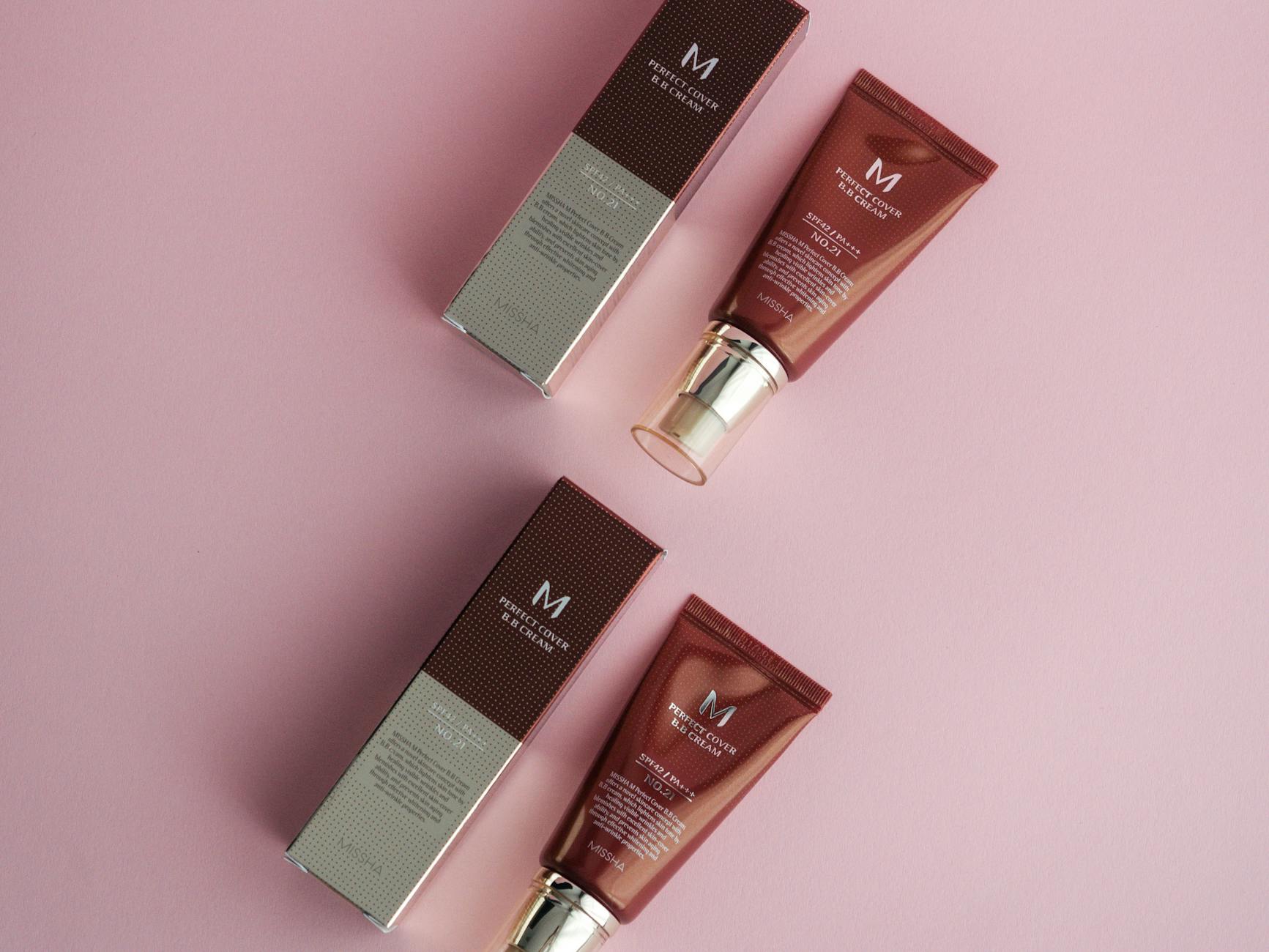 Mature Woman Applying Cream Foundation